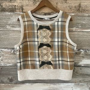 Anthropologie REATH & WREN- pull over sweater vest
